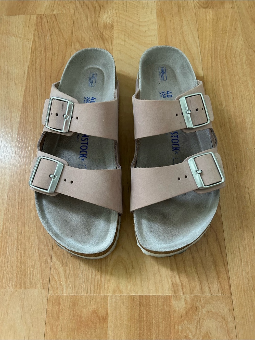Birkenstock Nude Pink Arizona Sandal Size 40